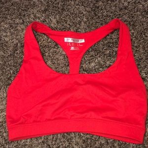 Red Forever21 sports bra